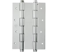 bisagra - bisagra de acero, doble acción, medidas 180x133.5x4 mm, acabado plata, ideal para puertas y armarios, resistencia.