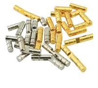 Bisagra cilíndrica, Bisagras ocultas de latón, dorado y plateado, 4 mm/5 mm x 15-25, paquete 10(Gold 5x15mm)