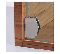 Bisagra con abrazadera para vidrio, 2 piezas de bisagra, Clip baño, puerta vidrio sin marco, exhibición gabinete, 90 grados
