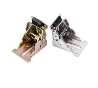 Bisagra con bloqueo para mesa plegable, Soportes de bisagras plegables autoblocantes de 90/180 grados, paquete de 2, multicolor, 5,4x6,8x6,3cm(Gold)