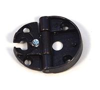 Bisagra con cabezal decorativo para cocina, armario, bisagra de puerta negra, altura: 35 mm (2)