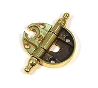 Bisagra con cabezal decorativo para cocina, armario o puerta de latón, altura: 35 mm (4)