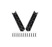 Bisagra Continua de Metal para Piano, KAIISSA 153 x 26 mm Bisagra Larga Chapada 270 Grados Bisagra Negra Abierta para Muebles para Piano, Ppuertas de Gabinete, Ventana Grande, Barco, con Tornillos