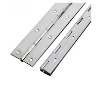 Bisagra continua tipo piano, Bisagra de piano de acero inoxidable resistente, continua, 2 uds., muebles de gabinete de 6-20 pulgadas(2pcs 12inch)