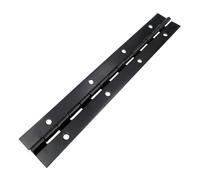 Bisagra continua tipo piano, Bisagras continuas del piano del acero inoxidable o del hierro con tamaños múltiples del negro del agujero(Black Stainless Steel,400 X 30mm)