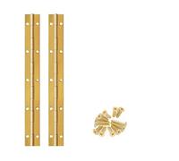 Bisagra continua tipo piano, Bisagras de piano continuas con orificio, multicolor, varios tamaños, paquete de 2(Gold 2pcs,20inch)