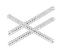 Bisagra continua tipo piano, Bisagras de piano de hierro plateado for puerta de armario, mesa plegable, cobertizo for pianos, 3 uds.