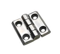 Bisagra cuadrada para puerta abatible con tornillo de acero inoxidable, bisagra de 40 x 40 pulgadas, 1 unidad