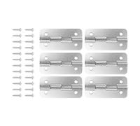 Bisagra de Acero Inoxidable 25-165qt 6 Piezas para Nevera Portátil | Repuesto con Tornillos Incluidos, Soporte Firme de Tapa, Resistente Corrosión, para Refrigeradores y Congeladores