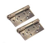 Bisagra de acero inoxidable espesado de 4 pulgadas, grosor: 2,5 mm, bisagra silenciosa de resorte, utilizada for abrir y cerrar la hoja de la puerta del cojinete(Green bronze)