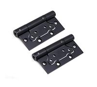 Bisagra de acero inoxidable espesado de 4 pulgadas, grosor: 2,5 mm, bisagra silenciosa de resorte, utilizada for abrir y cerrar la hoja de la puerta del cojinete(Black)