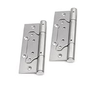 Bisagra De Acero Inoxidable Espesado De 5 Pulgadas, Espesor: 2,5 Mm, Bisagra Silenciosa De Resorte, Utilizada For Abrir Y Cerrar La Hoja De La Puerta Del Cojinete(Brushed steel)
