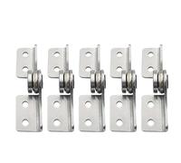 Bisagra de acero inoxidable for muebles, bisagras de marco plegables en forma de L, soporte de eje ajustable, herramientas de Hardware(Right-5pcs)
