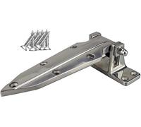 Bisagra de acero inoxidable for puertas de cámaras frigoríficas de alta resistencia: soporta una carga de 80 kg, adecuada for congeladores industriales, hornos y puertas de refrigeración