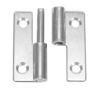 Bisagra de acero inoxidable para puerta | Bisagra de bandera desmontable resistente con diseño de junta deslizante para armario y puerta | Accesorios extraíbles de 40 x 30 x 1,5 mm, color plateado (40