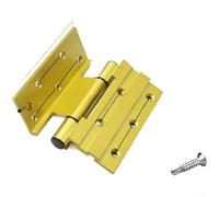Bisagra de aleación gruesa tipo 50 de aluminio para reemplazo de placas abatibles de 30 mm de 180 grados y apertura ranurada (estilo B dorado)