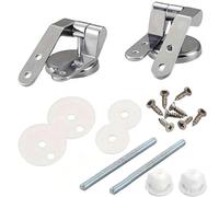 Bisagra de aleación Zinc for tapa inodoro, anillo cubierta, accesorios, herrajes for muebles con tuercas fijación, arandelas, 2 uds