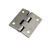 Bisagra de aluminio con acabado de 50 x 50 mm, bisagras activas, conexiones de perfil, bisagra de fundición for cubierta de barco, escotilla, puerta de gabinete, cuadrada, sólida, plegable