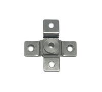 Bisagra de amortiguación acero inoxidable 304, equipo comercial torsión, amortiguador instrumentos, eje posicionamiento rotación 360 grados, 1 ud(With Hole,2.0N.m)