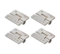 Bisagra de amortiguación ajustable para armarios y puertas, bisagra plana de aleación de zinc con ajuste de par, rotación de 360° y bloqueo de posición, adecuada para (36 x 28 mm, plateado)