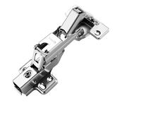 Bisagra de ángulo grande for gabinete, amortiguador hidráulico hidráulico for muebles, bisagras de puerta de 165 grados, Cierre Suave, Gemel de acero laminado en frío, 1 ud.(JL651-1 Insert embed)