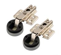 Bisagra de apertura resistente de 26 mm para puertas de cristal, adecuada para varios tipos de muebles, hecha para un apoyo fiable (bisagra recta)