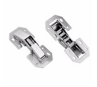 Bisagra de armario de 90 grados, sin agujero de perforación, bisagras hidráulicas for puerta de armario, Cierre Suave con tornillos, herrajes for muebles, 1/3/5 Uds.(1Pcs)