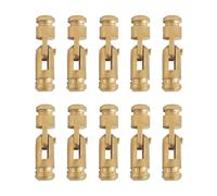 Bisagra De Barril Juego de bisagras barril latón, Piano cilíndrico continuo oculto for caja madera, joyero, Hardware reparación gabinete, 10 Uds Muebles