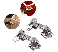 Bisagra de bisagra de ángulo de 135 grados con combinación de tornillos puerta de esquina plegable bisagra oculta para gabinete de cocina armario muebles puerta de esquina 2piezas