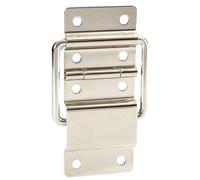 Bisagra de bloqueo grande, niquelado