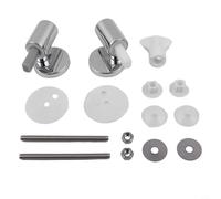 Bisagra de caída lenta para inodoro, adecuada para tapa de inodoro redonda de columna media alta, accesorios de tapa de inodoro inteligente, kit de fijación de accesorios de inodoro de cierre suave