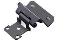 Bisagra de cierre automático for armario, bisagras de cierre for armario, bisagra de muebles de media superposición, 2 uds.(Silver)