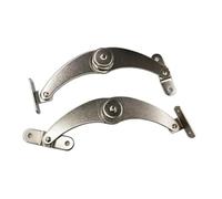 Bisagra de cofre de almacenamiento, 2 piezas Bisagra hidráulica de acero inoxidable ajustable Parada aleatoria Levantamiento de solapa Bisagras de soporte Puerta de gabinete(360 degrees)