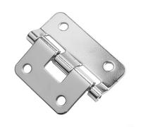 Bisagra de gancho desmontable de hierro con acabado cromado, herrajes plateados resistentes de 56 mm para un montaje seguro de la funda, para una fácil instalación con agujeros de 5 mm para