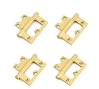 Bisagra de latón 4 piezas 2/2,5/3 pulgadas muebles gabinete bisagra Hardware plegable for puerta madera maciza armario(3-inch)