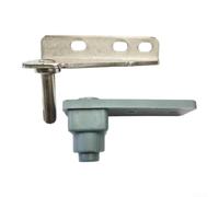Bisagra de nevera de cierre automático para uso comercial, soporte de metal robusto con resorte para puertas de congelador integradas (parte superior izquierda + bisagra)