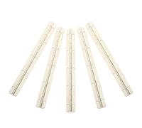 Bisagra de Piano hierro continuo, 5 uds., niquelada, resistente a la oxidación, bisagras caja puerta alta resistencia 180 grados for carpintería Para Piano