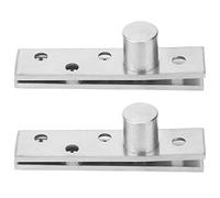 Bisagra de Pivote, Bisagra de 2 Piezas, Bisagra de Pivote Giratoria de 360 grados Bisagra de Puerta Giratoria de Acero Inoxidable de 75 Mm de Largo, Sujetador, Bisagras de Puerta (Eje excéntrico)