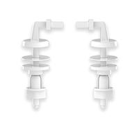 Bisagra de plástico general pa ra inodoro una unidad con tornillo para modelos Piedra, Gloria, Victoriosa,Triunfo (Nylon blanca versión 2)(AI0016200R)
