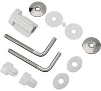 Bisagra de plástico general para inodoro una unidad con tornillo para modelos Piedra, Gloria, Victoriosa,Triunfo (Metalica versión 3)