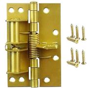 Bisagra de posición de resorte multifuncional, cierre automático de puerta de hierro, posicionamiento de 90 °, bisagra de apagado automático con tornillos, 1 ud.(Silver)