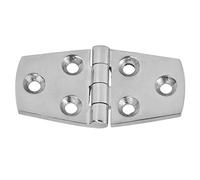 Bisagra de Puerta Acero Inoxidable 316, 6 Agujeros, 76x38mm, Espejo Pulido - Alta Resistencia a la Corrosión, Ideal para Uso Marino y Náutico