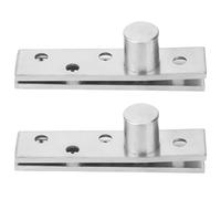 Bisagra de Puerta de 360 grados, Bisagra de Puerta Giratoria, Paquete de 2 Bisagras de Puerta de Rotación de 360 grados, Bisagras de Pivote Ocultas de Acero Inoxidable 75 X 17 (Eje excéntrico)