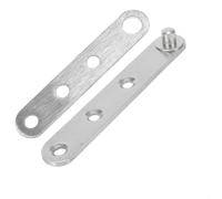 Bisagra de puerta de acero inoxidable con eje giratorio de 360 grados para una apertura suave y acción de cierre en armarios de madera o acabado plateado (L)
