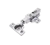 bisagra de puerta de armario 10Pcs Mini Hydraulic Hinge small Damper self-discharge Cabinet furniture Hinges narrow Cupboard Door(Half overlay)