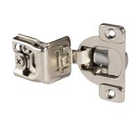 Bisagra De Puerta De Armario 2 PCS/Lot Bisagra de gabinete cierre Bisagras níquel satinado for armario cocina 1-1 pulgadas Superposiciones Muebles Puerta marco frontal Para Guardarropa(1 Inch 2PS)