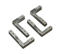 Bisagra de puerta de armario de 2/4 piezas, marco de aluminio, pivotes de puerta, soportes de esquina de código de esquina, bisagras de eje oculto, accesorios fáciles de usar
