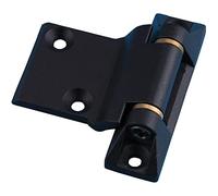 Bisagra de puerta de caja de conmutación eléctrica, armario de distribución plegable grueso, bisagras silenciosas a prueba de óxido, cierre negro mate