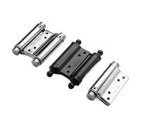 Bisagra de puerta de doble apertura con resorte grueso interior y exterior, bisagras silenciosas de 3/4/5/6 pulgadas, bisagra de resorte libre de acero inoxidable, 1 Uds.(Single Spring 3 inch)