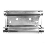 Bisagra de puerta de dos vías de acero inoxidable con doble acción de resorte y ajuste de rodamiento para un funcionamiento suave en puertas independientes y similares (5 pulgadas)